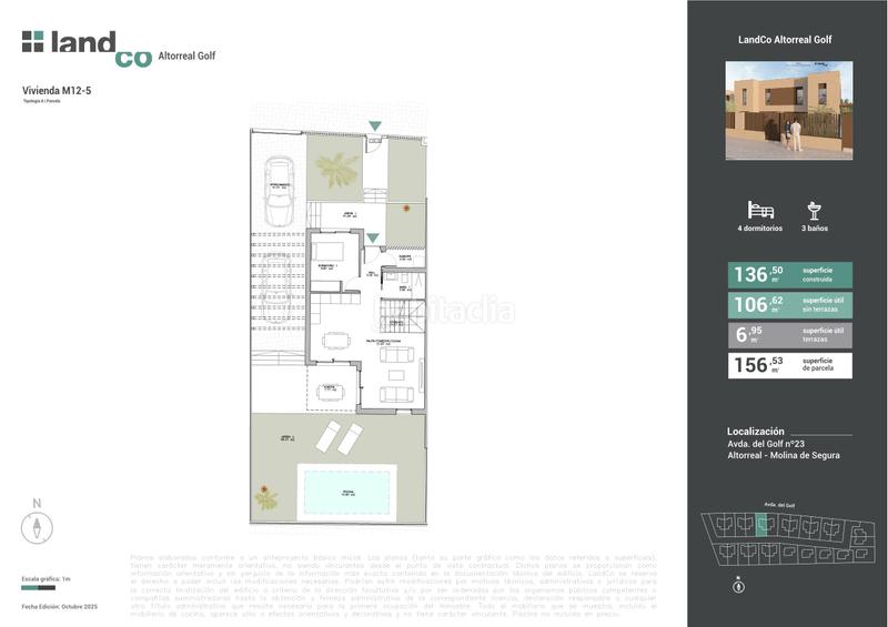 Foto f7eb37ab-5f27-40fa-85bf-667322df6568. Casa aparellada 136m<sup>2</sup> amb aparcament piscina a Altorreal - El Chorrico Molina de Segura