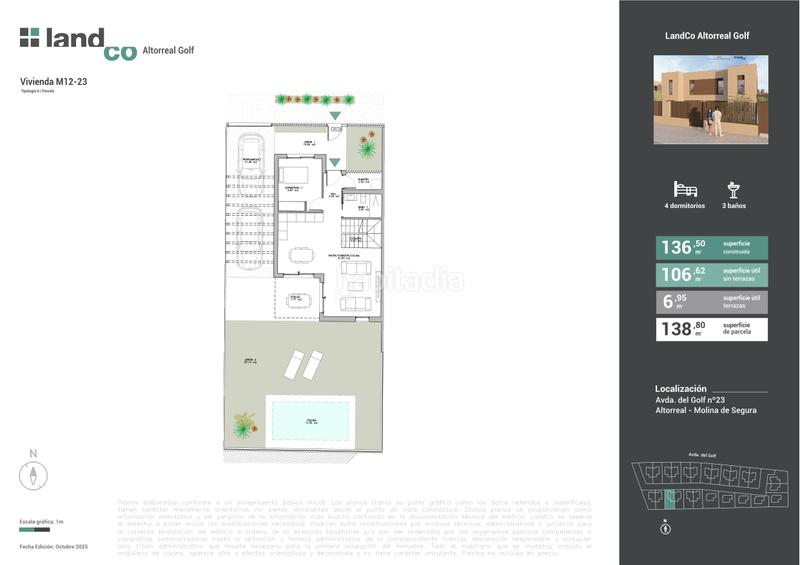 Foto 0b1d9dcb-e51d-4f84-8a5e-8ee87ca8151f. Maison jumelée 136m<sup>2</sup> avec parking piscine dans Altorreal - El Chorrico Molina de Segura