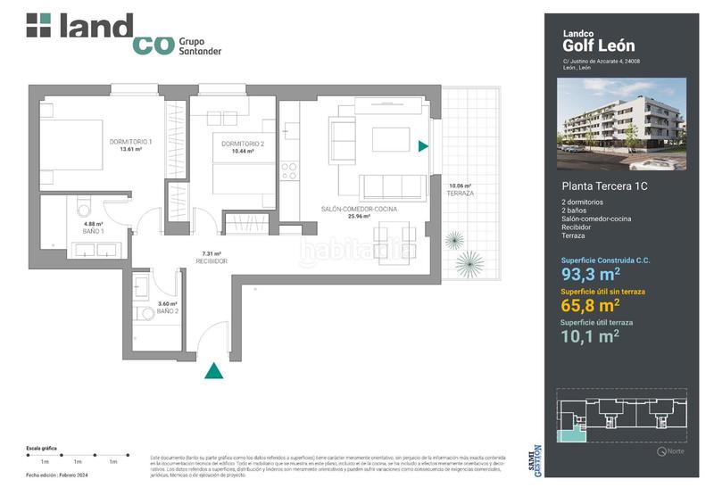 Foto 451099ec-17c2-4703-acea-0160b9c2bf8f. Piso 93m<sup>2</sup> en calle justino azcarate 4 en Las Eras de Renueva León