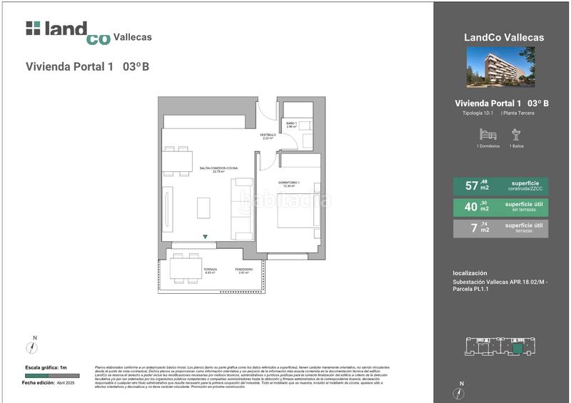 Foto 3b66d03f-2b3b-47e0-a12f-6a26892118e6. Promoció LandCo Vallecas a Madrid. Habitatges d´obra nova