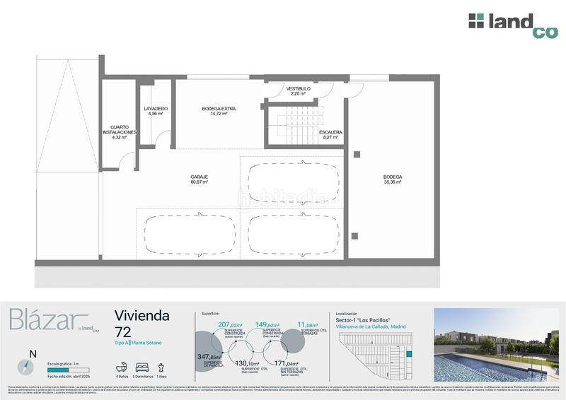 Foto 5bc02d7c-b14a-492e-a10b-580c7fed714f. Chalet 356m<sup>2</sup> with heating parking pool in Villanueva de la Cañada Villanueva de la Cañada