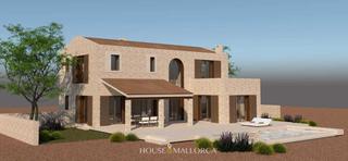 Mas à Cortes-Huertas. Terreno con licencia y proyecto en algaida