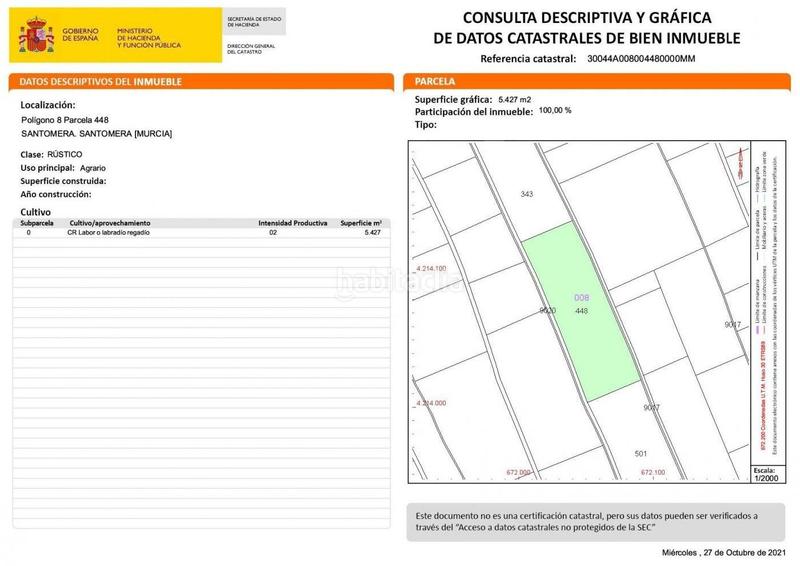 Foto 4391e1f3-803d-485d-aa12-ebd89407f405. Terrain résidentiel dans n/a dans Santomera