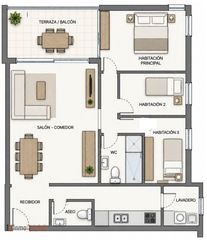 Flat  Xuquer. Venta de piso en segur de calafell de 3 habitaciones  a tan solo