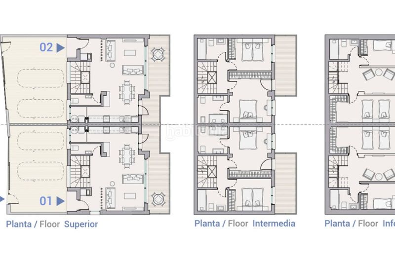 Foto 9c0ce321-abbd-431d-8ea3-727843b19322. Casa adossada amb piscina a Montebello - Nou Espai Nucia (la)