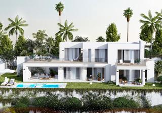 Casa  A-387. Villa de estilo contemporáneo con vistas al mar en mijas