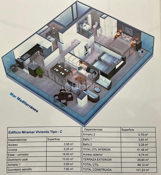 Foto dfb1d991-4f8a-468b-b298-d133b298f561. Apartment in carrer amplaries 9 in Sol Park Oropesa del Mar