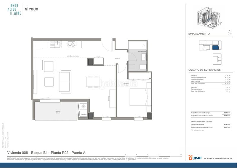 Foto 331763f0-f629-4014-9448-a6550d886417. Flat 82m<sup>2</sup> with parking pool in Aljamar Tomares
