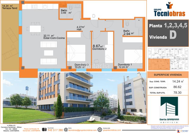 Foto b2f0f977-7c09-4f30-9bfd-b0dd84eb2e2f. Appartamento 100m<sup>2</sup> con riscaldamento parcheggio piscina in Gijón