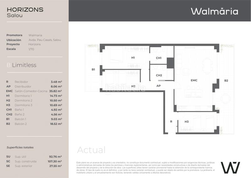 Foto 08c7fa73-1f49-4005-92f1-f801870a426b. Flat 107m<sup>2</sup> in avinguda de pau casals 27 in Barenys Salou