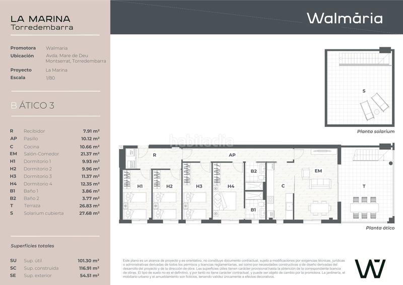 Foto ba0948b2-2b21-4e3a-8a60-1ef6feae0740. Appartamento 101m<sup>2</sup> in avinguda de montserrat 38 in Els Munts Torredembarra