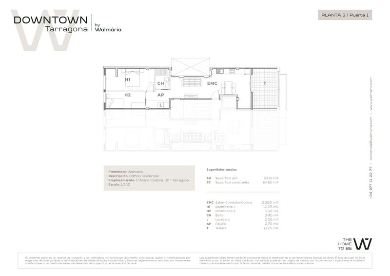 Foto 1de0b181-e29d-4180-8b05-8fa1741cfbef. Àtic 64m<sup>2</sup> amb calefacció a Eixample Tarragona