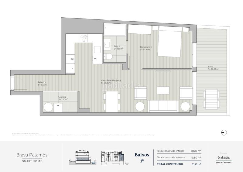 Foto 76cf6557-3068-4cca-b2c1-ca28fdf01559. Piano terra 74m<sup>2</sup> in carrer mossèn jacint verdaguer 44 in Palamós
