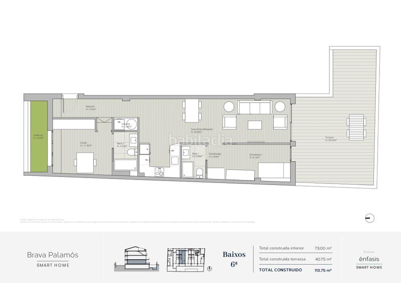 Foto 68bb63ae-310f-40da-bf84-3276a8c11d25. Planta baixa 74m<sup>2</sup> a carrer mossèn jacint verdaguer 44 a Palamós