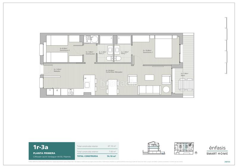 Foto e602f559-4241-4a17-9bc0-e9a301e9e789. Appartamento 70m<sup>2</sup> in carrer mossèn jacint verdaguer 44 in Palamós