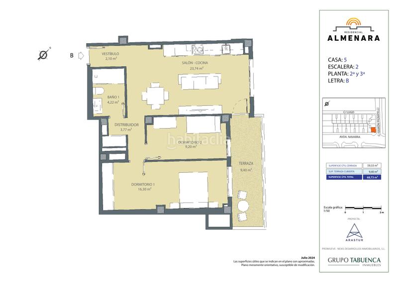 Foto 076b3111-0990-4dc8-98a0-f5e453c8afd0. Appartamento 69m<sup>2</sup> in avenida de navarra 16 in Utebo