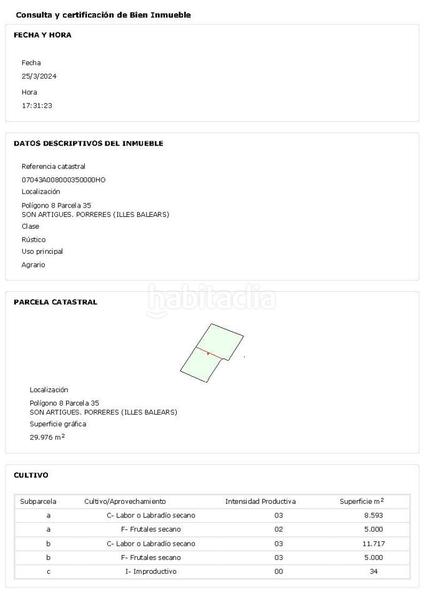 Foto 57563f65-b45c-47b7-8cc7-14364f7f33af. Terrain résidentiel dans polígono 8 parcela 35 35 dans Porreres