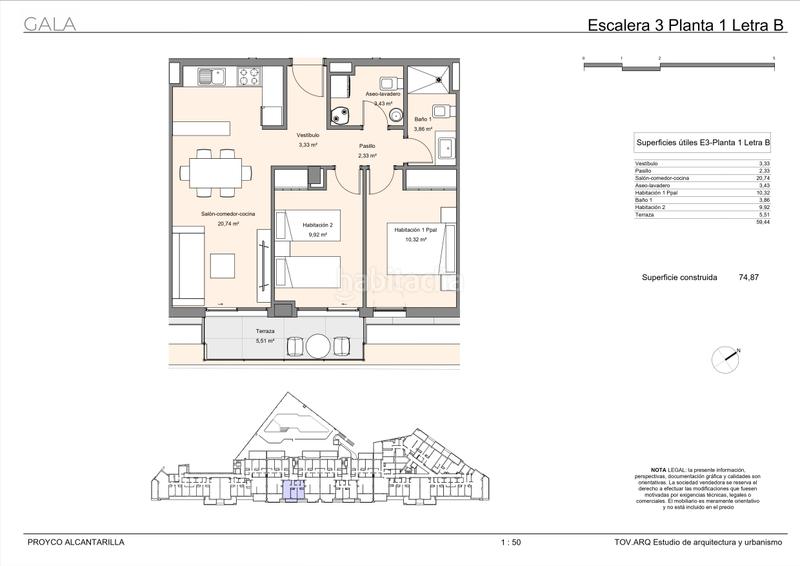 Foto 07cd310b-e3ae-4c6a-aaea-c45472176c41. Appartement 74m<sup>2</sup> avec chauffage parking piscine dans Alcantarilla