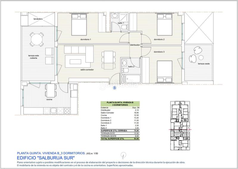 Foto 7f772493-660a-4065-8816-3557fa9da3ab. Etagenwohnung 94m<sup>2</sup> in las neveras kalea 2 in Salburua - Arantzabela Vitoria - Gasteiz