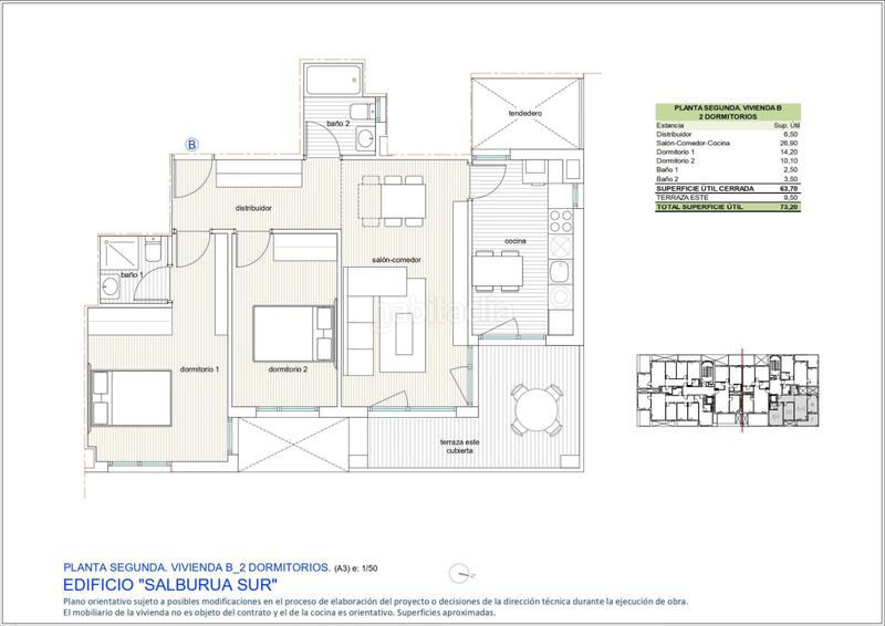 Foto b67cf4d8-4ecb-4d43-8d93-3d3f6dd4fec4. Flat 73m<sup>2</sup> in las neveras kalea 2 in Salburua - Arantzabela Vitoria - Gasteiz