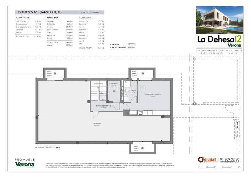 Foto fa82b065-4c5d-4fcb-9435-8249d2fa94ed. Chalet 426m<sup>2</sup> con riscaldamento parcheggio piscina in Valdecabañas Boadilla del Monte