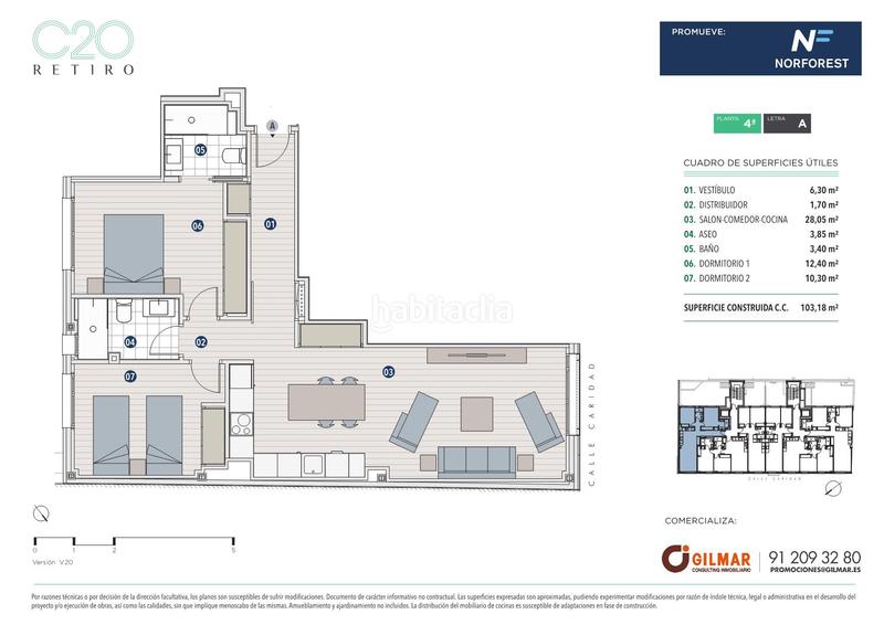 Foto d5ac49bd-e730-40d4-ad4f-83f1234b9de1. Appartamento 103m<sup>2</sup> in calle de la caridad 20 in Pacífico Madrid