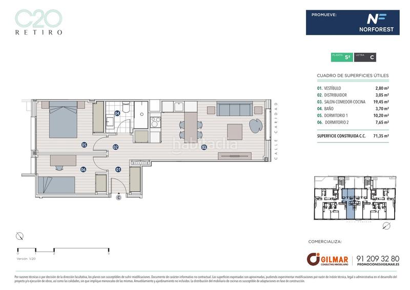 Foto ec64608d-3eee-4ea9-b8ed-42b33be650aa. Appartement 71m<sup>2</sup> dans calle de la caridad 20 dans Pacífico Madrid