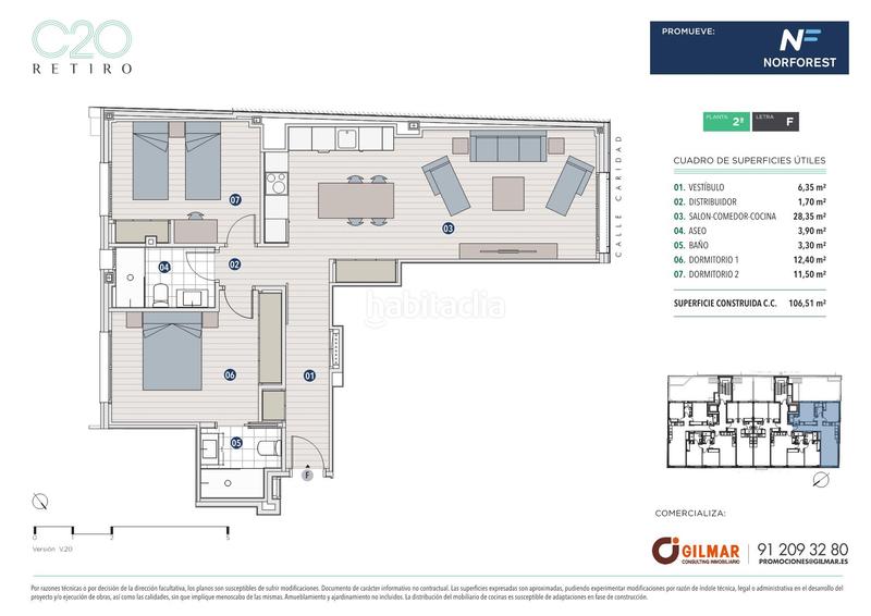 Foto 6525a2e7-8af3-400e-ae38-ab84b1cc77af. Piso 106m<sup>2</sup> en calle de la caridad 20 en Pacífico Madrid