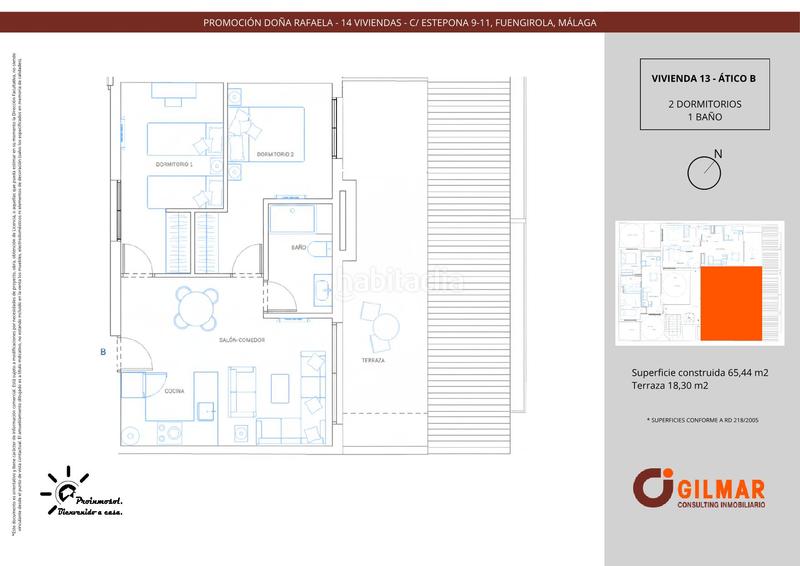 Foto 39ee89fe-2158-4cd4-8595-683f7f32e2f0. Penthouse 66m<sup>2</sup> with parking in Centro ciudad Fuengirola