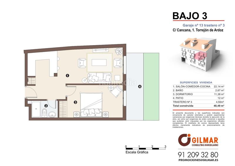 Foto ee240368-5df7-49c3-bb0f-1768e277d22b. Erdgeschoss 48m<sup>2</sup> in calle cancana 1 in Centro Torrejón de Ardoz
