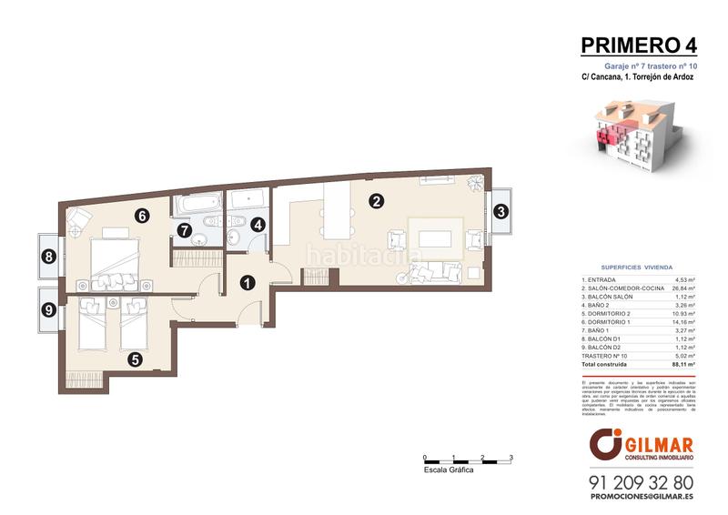 Foto 337bd658-853a-4ffc-8a7e-641c5b8a2223. Appartement 88m<sup>2</sup> dans calle cancana 1 dans Centro Torrejón de Ardoz