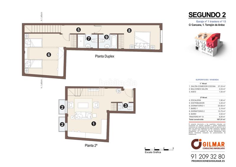 Foto fb5dd603-4751-4d14-ab10-e73aabfdbc4b. Dúplex 107m<sup>2</sup> en calle cancana 1 en Centro Torrejón de Ardoz