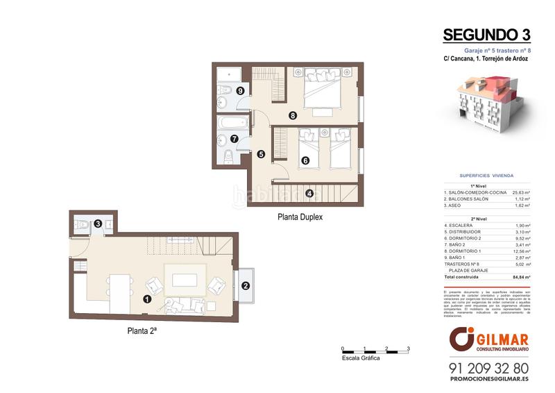 Foto a068fd01-5563-4c98-af05-e7b9a825c6ff. Dúplex 88m<sup>2</sup> en calle cancana 1 en Centro Torrejón de Ardoz