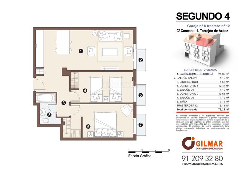 Foto 8dc756c3-952d-4f4a-9627-a6526da76ab1. Etagenwohnung 73m<sup>2</sup> in calle cancana 1 in Centro Torrejón de Ardoz