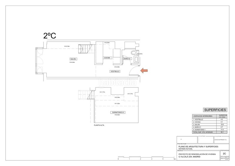 Foto f4e8e2b2-8db7-4ac4-bc1c-e6535794d362. Duplex 59m<sup>2</sup> dans Ventas Madrid