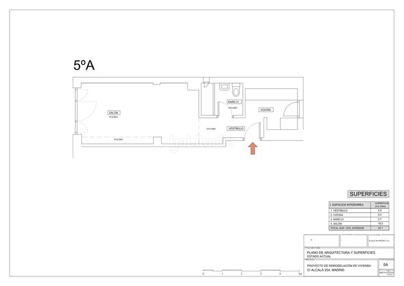 Foto 0ec21191-f880-4ac2-8604-d006de888eea. Monolocale 56m<sup>2</sup> in Ventas Madrid
