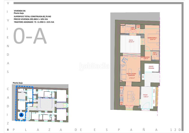 Foto 94e6c001-c3bc-4f3b-b53c-30d9d39a9fb9. Rez-de-chaussée 82m<sup>2</sup> dans plaza de españa 12 dans Alameda - Mentidero - Teatro Falla Cádiz