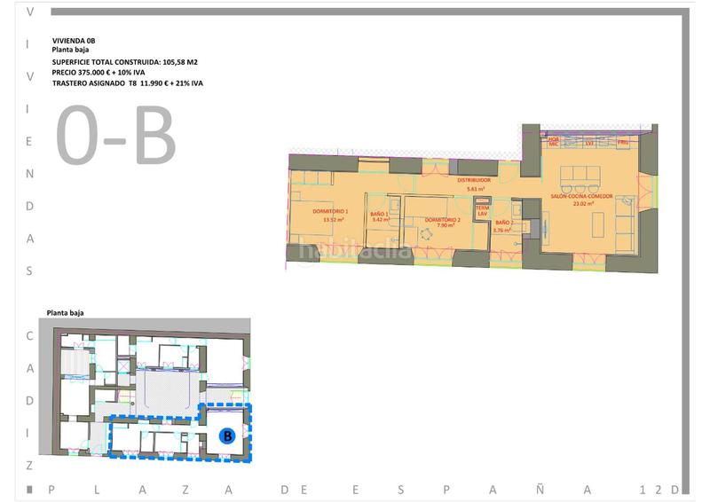 Foto 97658f22-542c-49da-a06a-e4a53789da2e. Ground floor 105m<sup>2</sup> in plaza de españa 12 in Alameda - Mentidero - Teatro Falla Cádiz