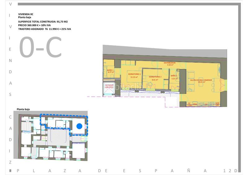Foto 5ea316f6-4ac3-480e-a279-74dd0c808371. Planta baixa 91m<sup>2</sup> a plaza de españa 12 a Alameda - Mentidero - Teatro Falla Cádiz
