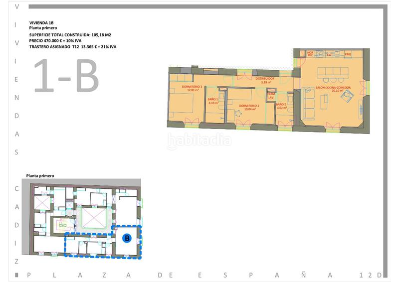Foto b9e31f83-37d3-4231-b4df-f63c8bb962f0. Appartamento 105m<sup>2</sup> in plaza de españa 12 in Alameda - Mentidero - Teatro Falla Cádiz