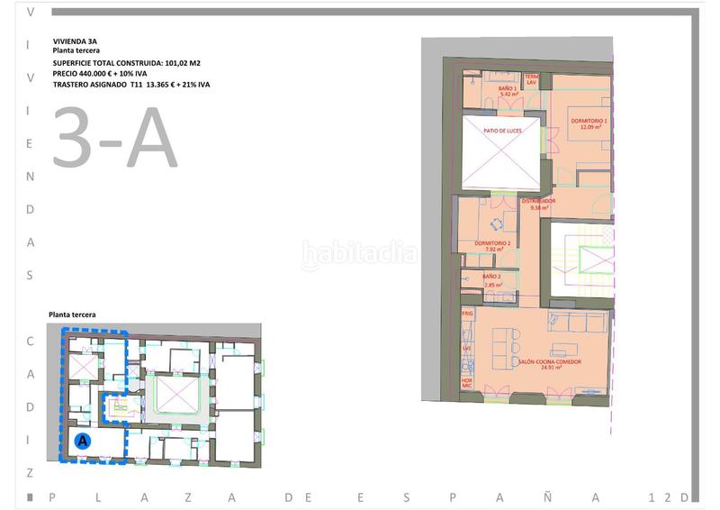 Foto 11e9b491-3f7f-4108-aa13-e522dcf8c23a. Appartamento 101m<sup>2</sup> in plaza de españa 12 in Alameda - Mentidero - Teatro Falla Cádiz