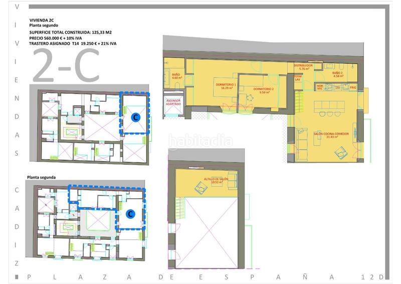 Foto f0cd43b5-25b9-444c-ba6b-47854954722d. Duplex 125m<sup>2</sup> in plaza de españa 12 in Alameda - Mentidero - Teatro Falla Cádiz
