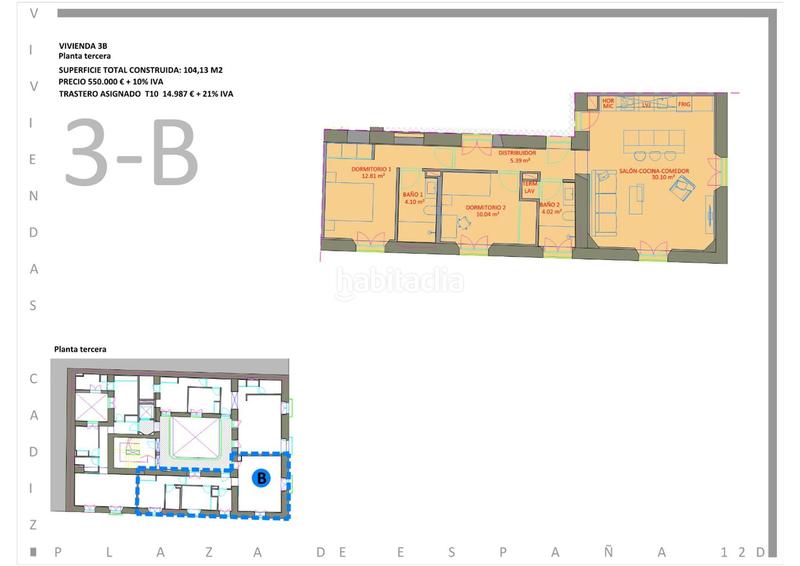 Foto 1605c453-9430-4344-96ad-ccb4fc43ab4e. Flat 104m<sup>2</sup> in plaza de españa 12 in Alameda - Mentidero - Teatro Falla Cádiz