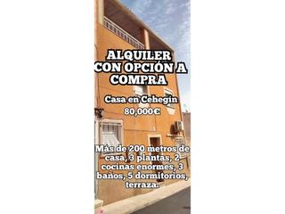 Casa  N/a. Alquiler con opción a compra en cehegín por 80.000