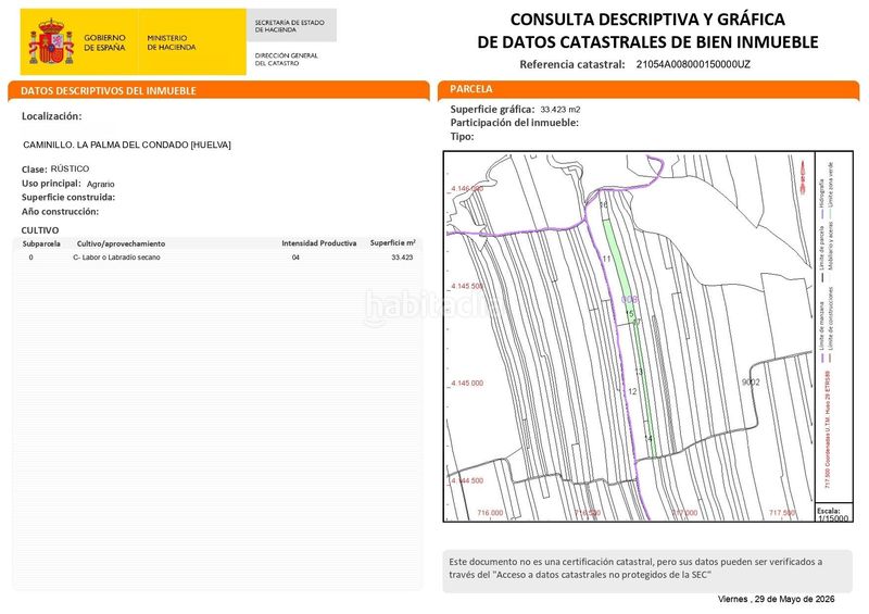 Foto f13a4b27-fbb9-4cd6-9093-909b7a76018c. Finca rústica a Palma del Condado (La)