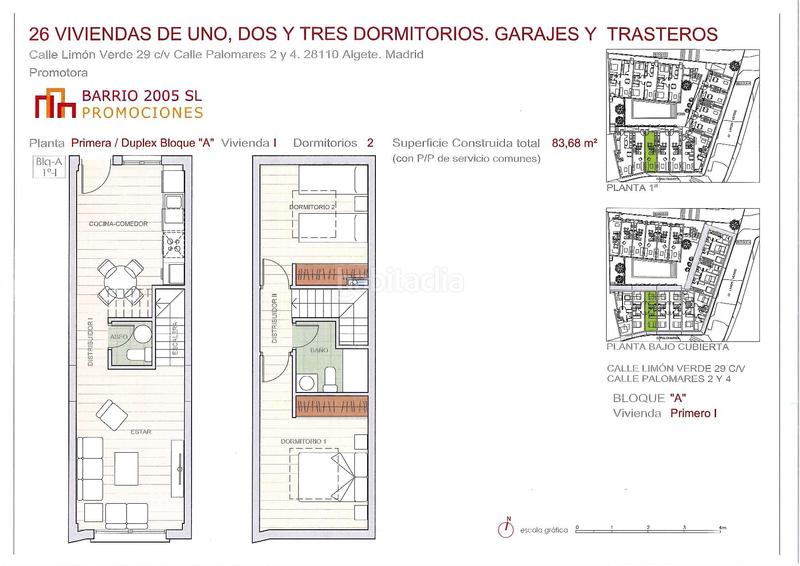 Foto 7f07a67d-8a64-4e4a-84fd-0a64be1f84d5. Dúplex 83m<sup>2</sup> a calle limón verde 29 a Algete centro Algete