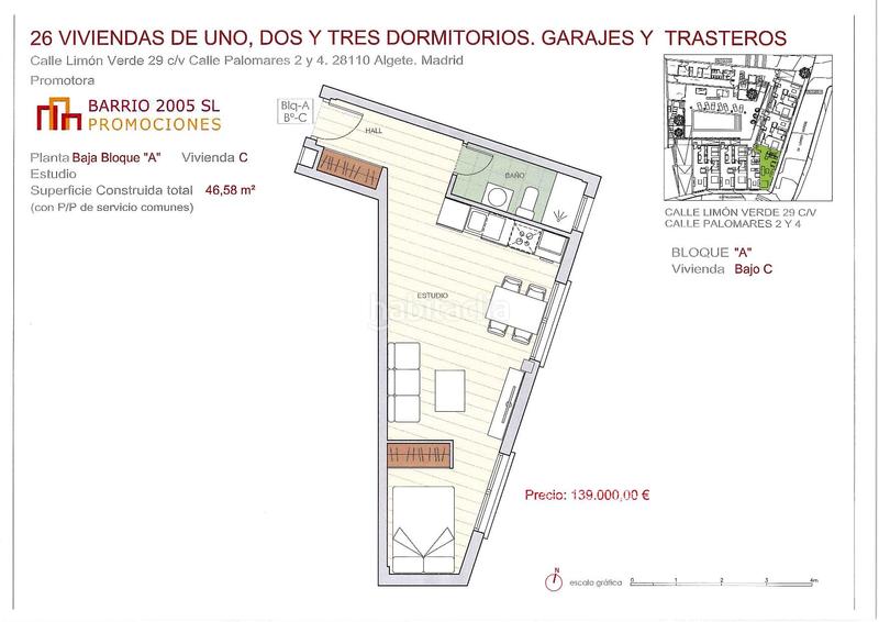 Foto 97be0218-ee6f-43d4-8d55-e4ea7c7a79ca. Estudio 46m<sup>2</sup> en calle limón verde 29 en Algete centro Algete