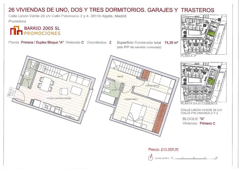 Foto 45e514f1-7cac-4f9a-8c6b-d0cfb2515174. Dúplex 74m<sup>2</sup> en calle limón verde 29 en Algete centro Algete