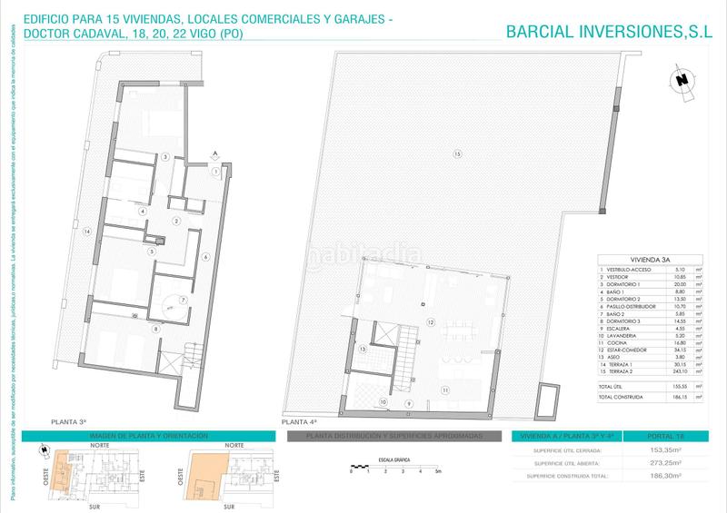 Foto 221f72fa-5a7f-4313-a574-7110552f313f. Zweistöckige wohnung 186m<sup>2</sup> in rúa do doutor cadaval 18 in Vigo