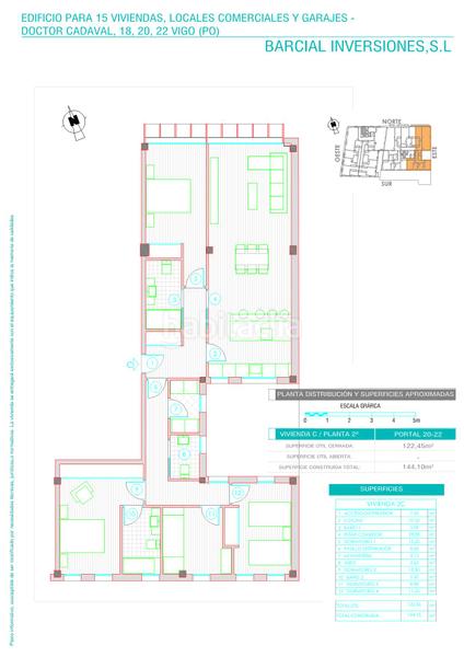Foto 8d3e82ee-7375-4125-9540-47760fb82183. Appartement 144m<sup>2</sup> dans rúa do doutor cadaval 18 dans Centro - Areal Vigo